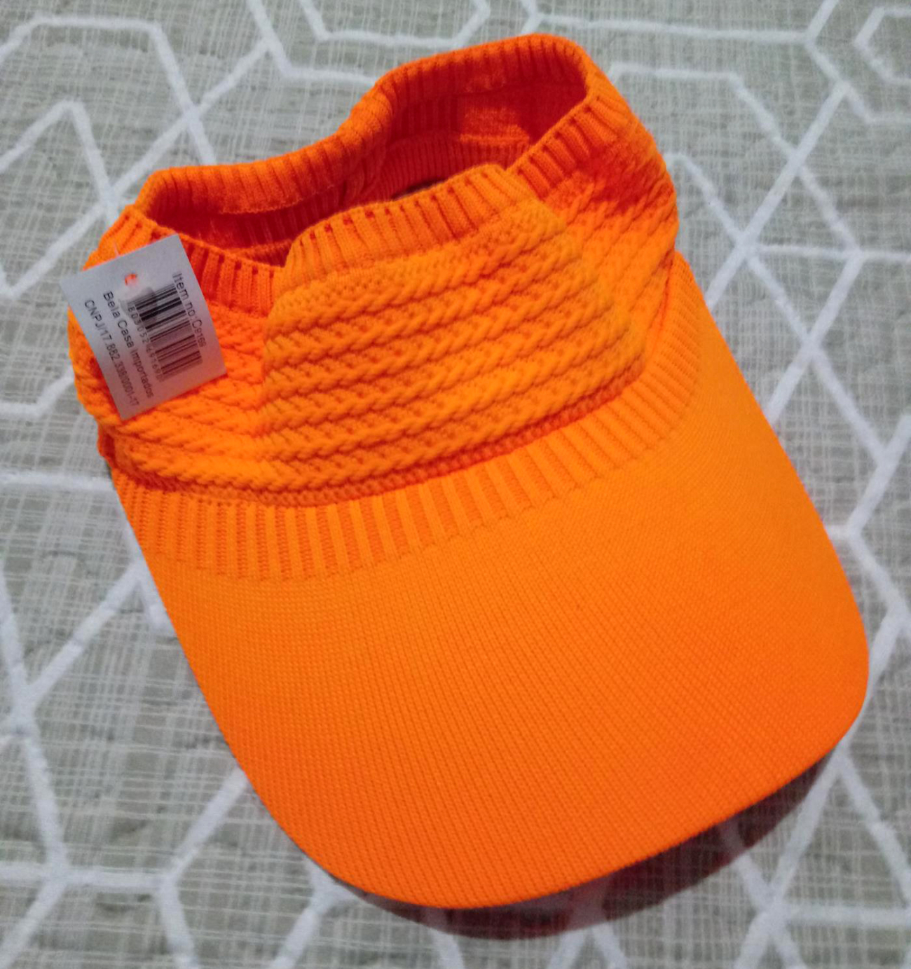 Viseira Feminina Laranja R$ 20,00